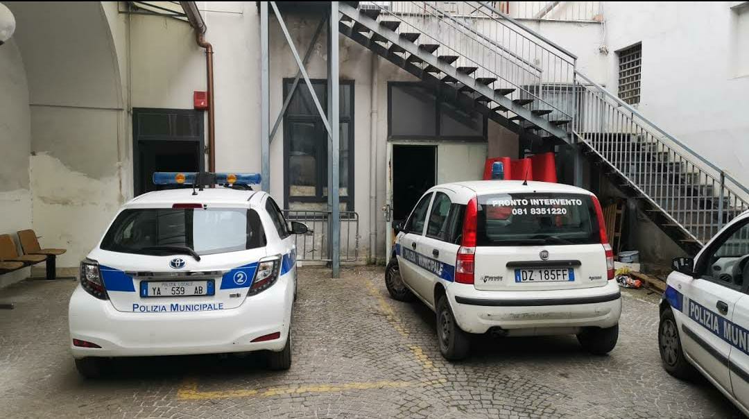 Frattamaggiore- Sanificazione al Comando polizia locale