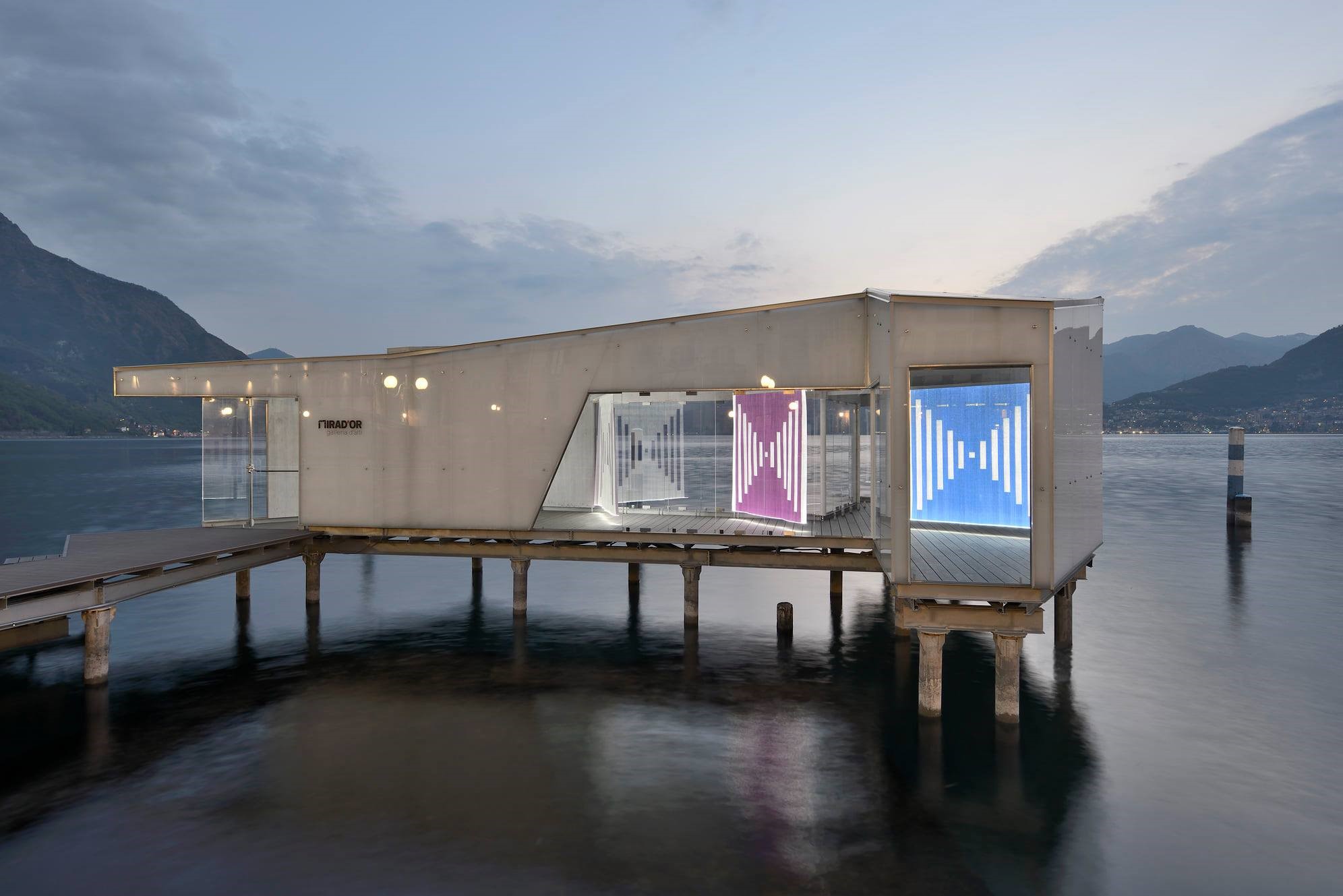 Daniel Buren al Mirad'Or, Pisogne (BS), Lago d'Iseo I Foto Michele Nastasi