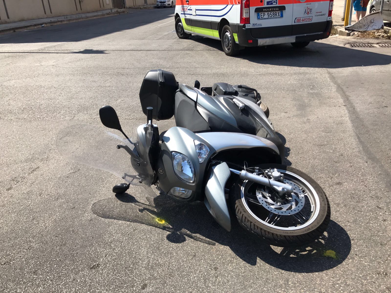 Motociclista investito Afragola