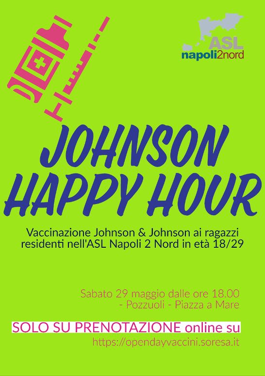Vaccinazioni anticovid, scatta l’ora per i 18enni: in riva al mare “Johnson Happy Hour”
