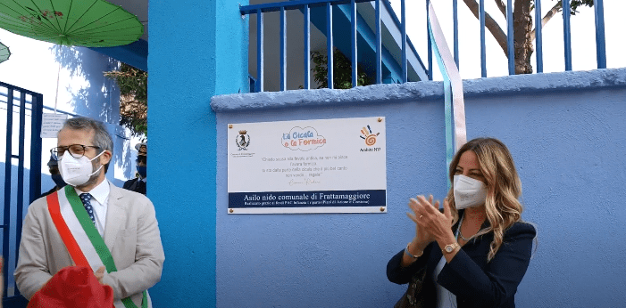 Frattamaggiore, inaugurato l’asilo nido comunale “La cicala e la formica” (VIDEO)
