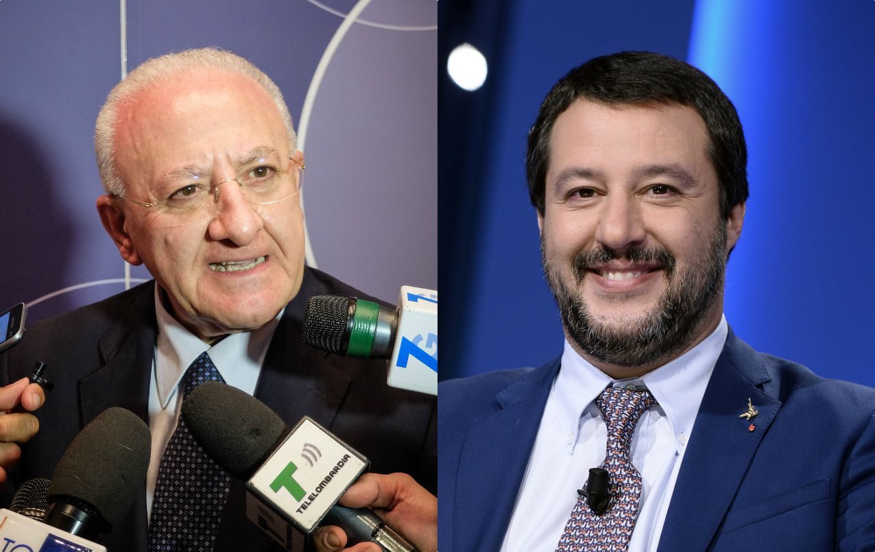 Salvini contro De Luca: “Monarca che tratta i cittadini come dei sudditi”