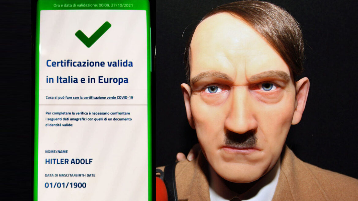 Green Pass Hitler, scoperti dei QR Code falsi