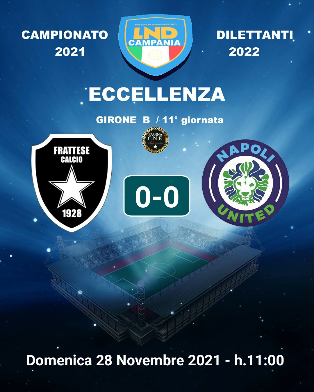 La Frattese pareggia in casa con il team di Hugo Maradona