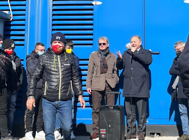 Maddaloni,protesta dei lavoratori della Logista scende in campo la politica