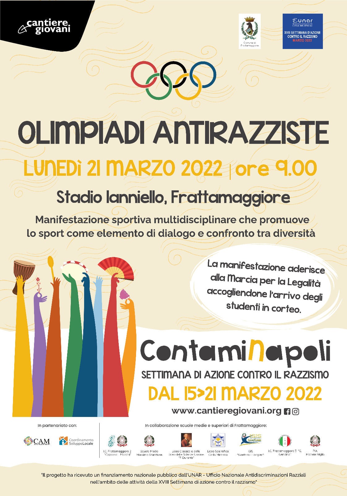Frattamaggiore , (Video )Olimpiadi antirazziste e legalità con Cantiere giovani