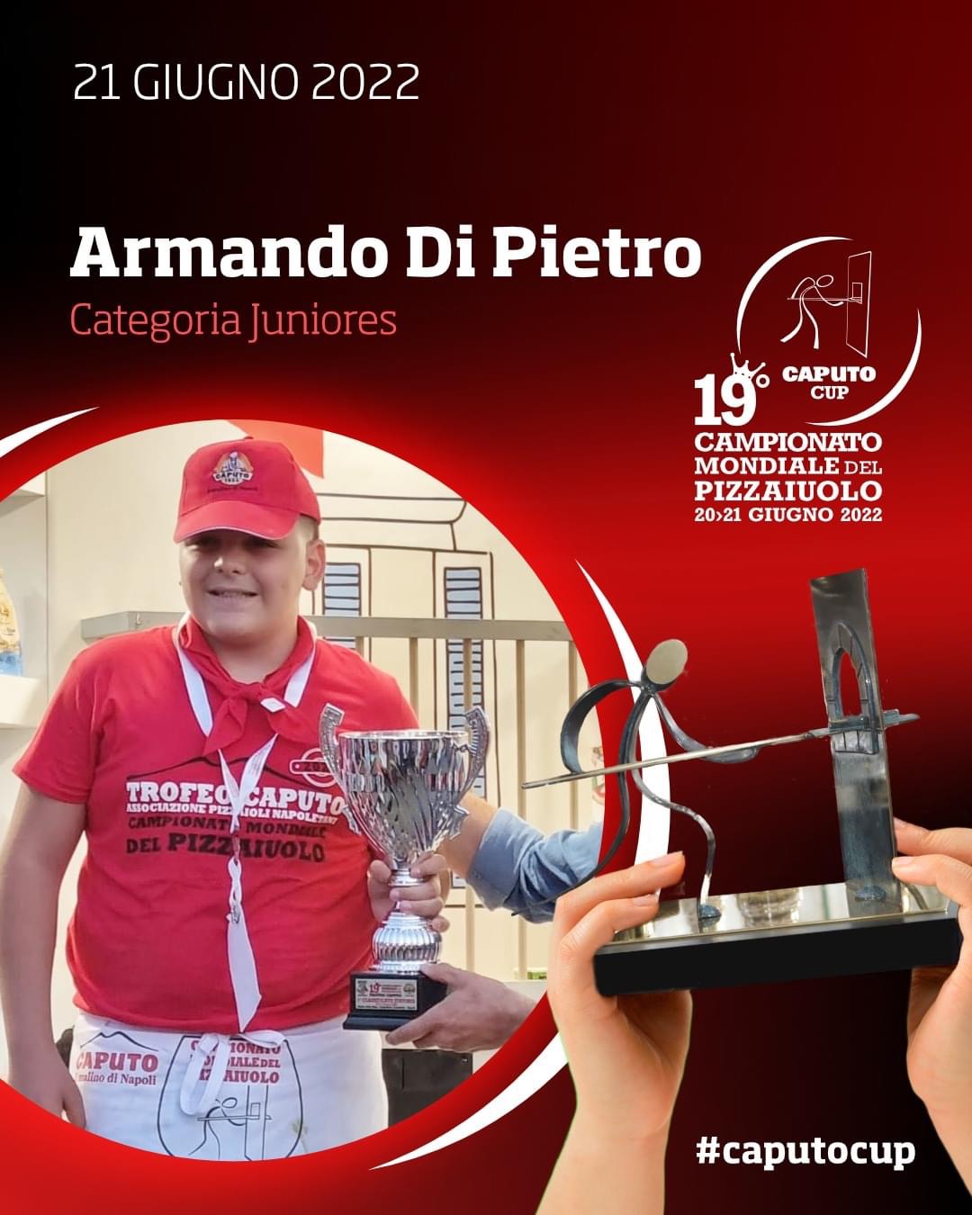 Frattamaggiore,Armando Di Pietro a 12 anni campione mondiale juniores pizzaiolo