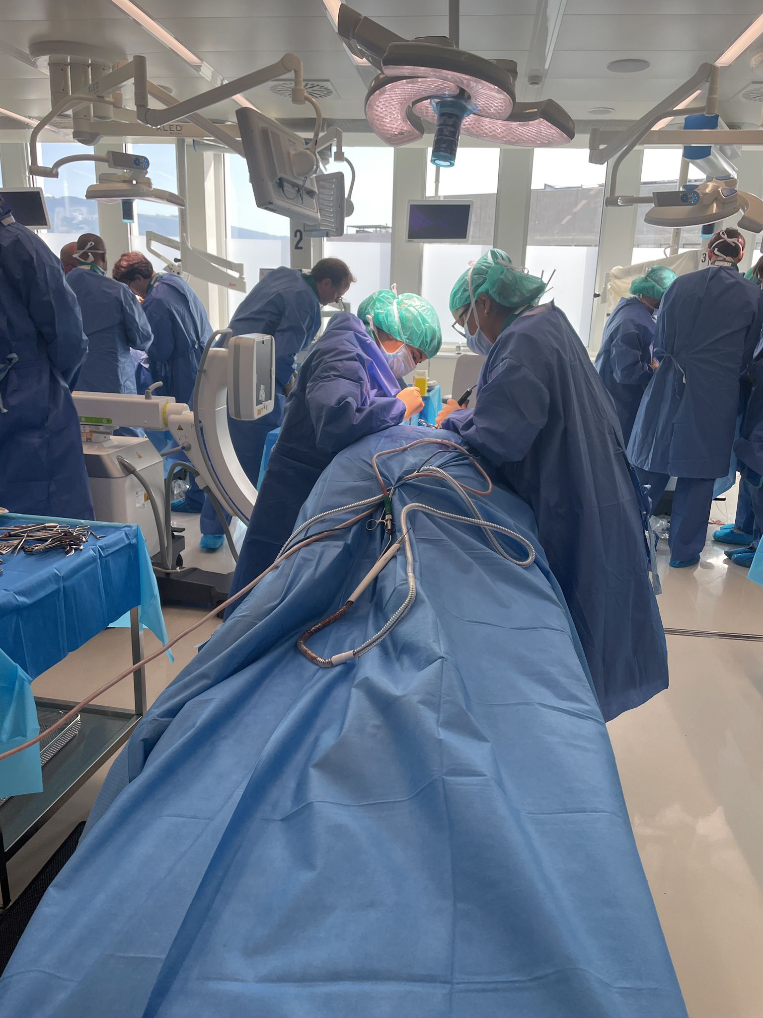 Le Neurochirurgie del Cardarelli e dell’ospedale Universitario di Ginevra realizzano un corso di alta formazione sulle tecniche operatorie della colonna vertebrale