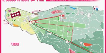 Napoli , Onda Rosa nel Bosco di Capodimonte