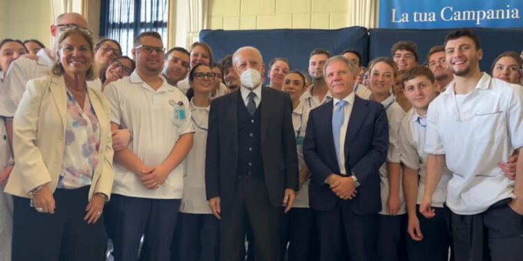 Il Presidente De Luca in visita al Cardarelli
