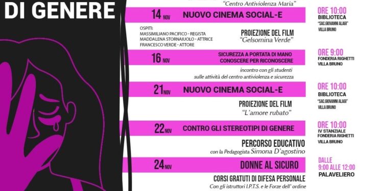 San Giorgio a Cremano, dal 10 Novembre parte la rassegna di eventi , Donne ,vita e Libertà