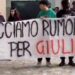 Ercolano , un minuto di rumore per Giulia all’esterno dell’istituto Rodino’