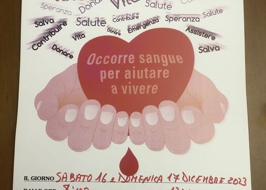 CAIVANO-CARDITO. Donazione di sangue: duplice appuntamento prenatalizio, presso lo studio del dottore Simone Monopoli