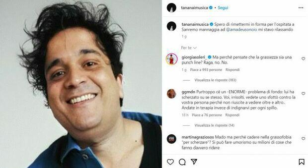 Tananai finto grasso per Sanremo 2024
