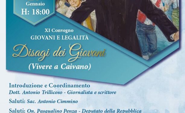 L’APPUNTAMENTO. Caivano, al via l’undicesima edizione del convegno “Giovani e Legalità”