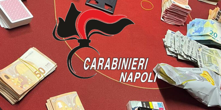 Villaricca, Carabinieri irrompono in una bisca clandestina