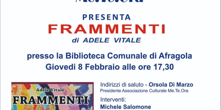 Afragola, semaforo verde per la presentazione del libro “Frammenti” di Adele Vitale