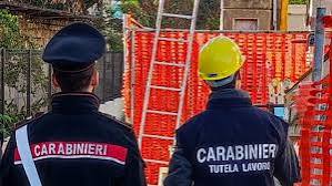 Qualiano, controllo dei Carabinieri sui cantieri per la sicurezza sul lavoro