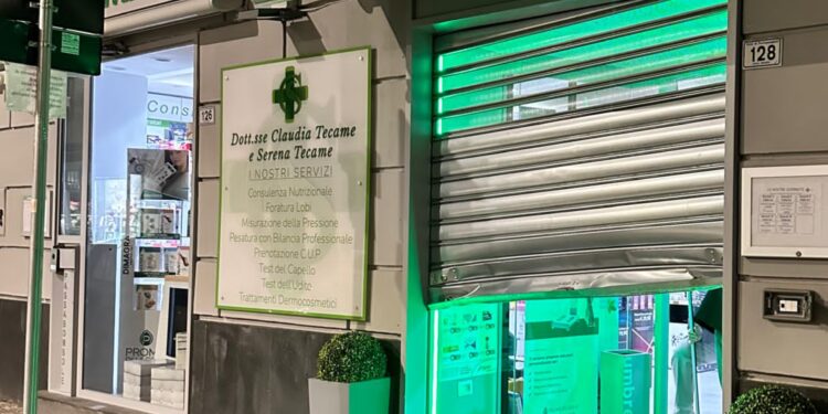 Frattamaggiore, a distanza di un mese la Farmacia Durante rimane di nuovo vittima della banda dello scasso notturno