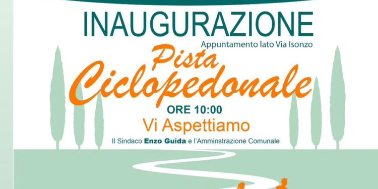 Cesa , sabato 4 Maggio inaugurazione della pista ciclopedonale