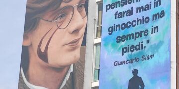 Casoria , inaugurato il murales della Legalità, dedicato a Giancrlo Siani