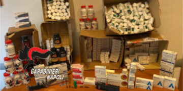 Chiaiano, sequestro dei Carabinieri di farmaci dopanti, soldi , fucili