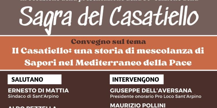 Sant’Arpino, parte la Sagra del Casatiello