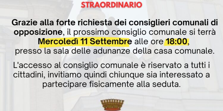 Grumo Nevano, Seduta di consiglio comunale straordinario sull’ordine e sicurezza pubblica
