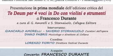 Frattamaggiore, Quinta edizione Festival Durante , lunedì 30 settembre