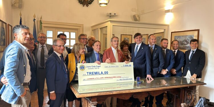 Capri, I Lions compiono azione benefica per restaurare un caravan per disabili
