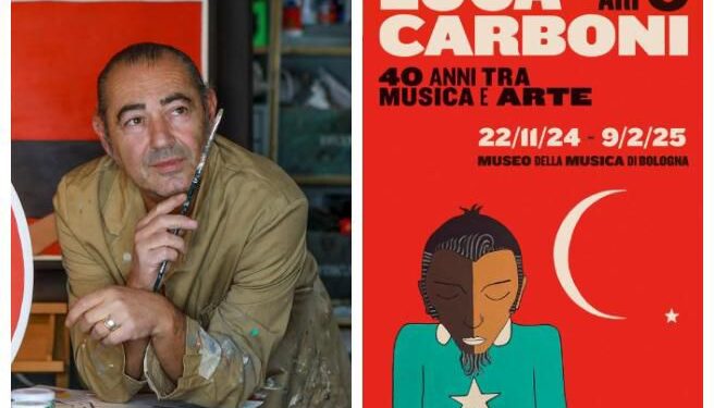 Luca Carboni , a 62 anni ritorna sulla scena con una mostra nella sua Bologna