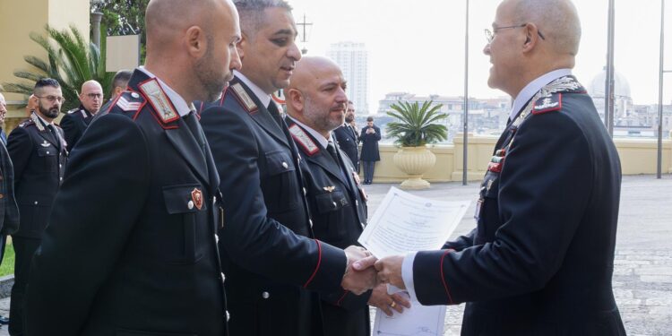 Napoli , 57 carabinieri premiati con encomi presentati dal generale La Gala