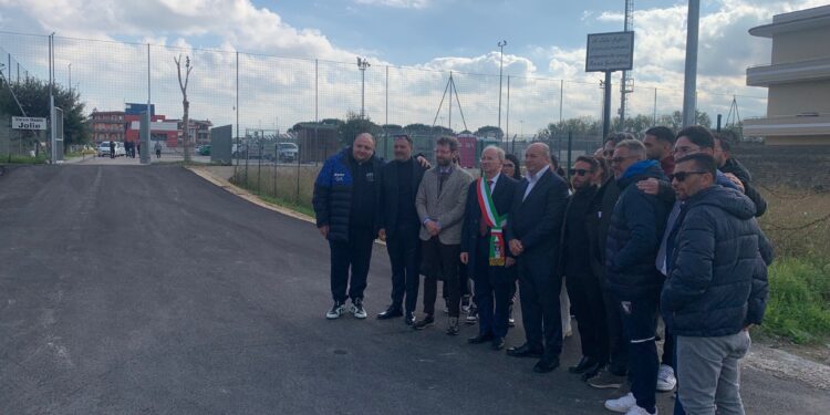 Acerra, inaugurato il varco ospiti dello stadio Arcoleo
