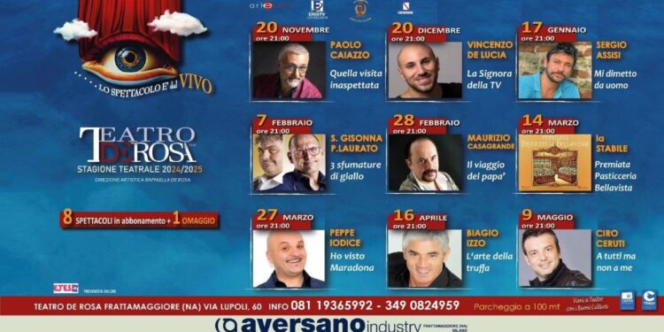 Parte la stagione teatrale del Teatro De Rosa