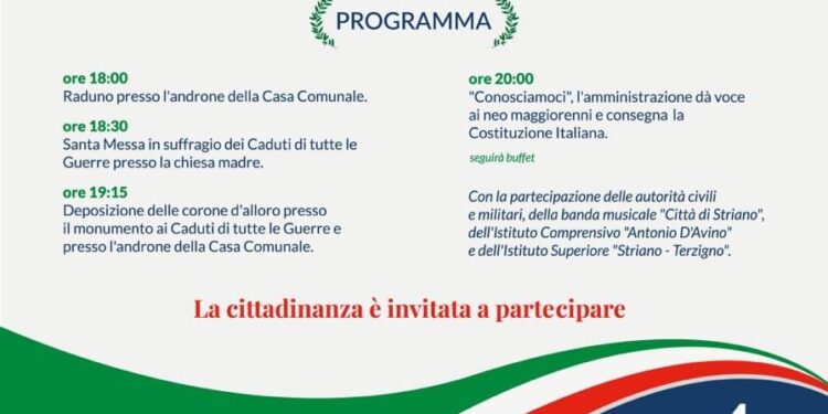 Striano, l’amministrazione comunale consegna copia della costituzione si neo maggiorenni