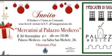 Ottaviano , dal 30 novembre partono i mercatini natalizi al Castello