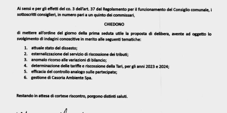 Casoria : l’opposizione incalza sulla questione Tari