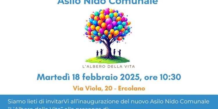 Ercolano: Inaugurazione del primo asilo nido comunale