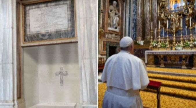 Diffusa la foto della tomba di Papa Francesco