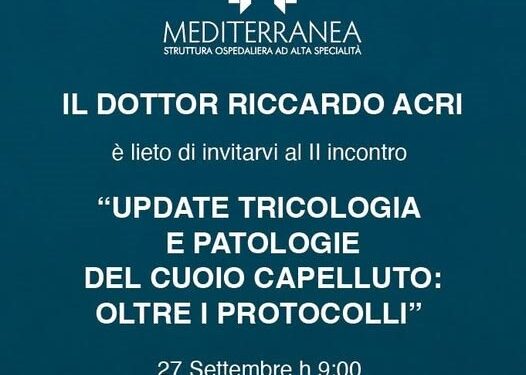IL CONGRESSO. Napoli, Tricologia “Oltre i protocolli”: un convegno per affrontare le sfide cliniche del cuoio capelluto