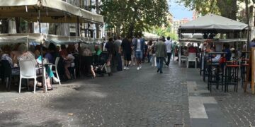 Vomero: In via Luca Giordano sequestro di un Dehors abusivo