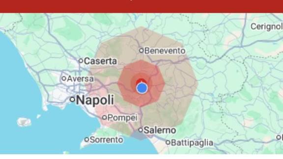 Terremoto in Irpinia solo tanta paura nessun danno e collegamento con Vesuvio e Campi Flegrei