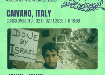 Caivano: Il 2 novembre, Cinema per la Palestina, evento gratuito