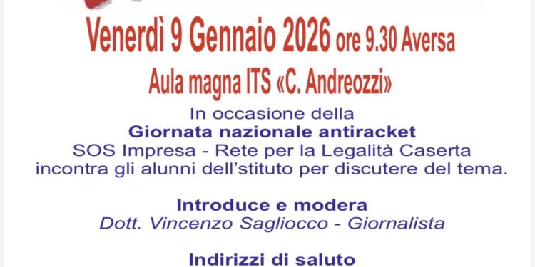 Aversa: Giornata nazionale Antiracket all’Andreozzi