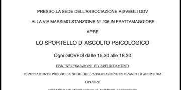 Frattamaggiore: Riparte il servizio supporto psicologico dell’associazione Risvegli