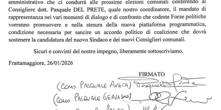 Frattamaggiore: Verso le Comunali, proposta di dialogo tra le forze politiche del centro sinistra