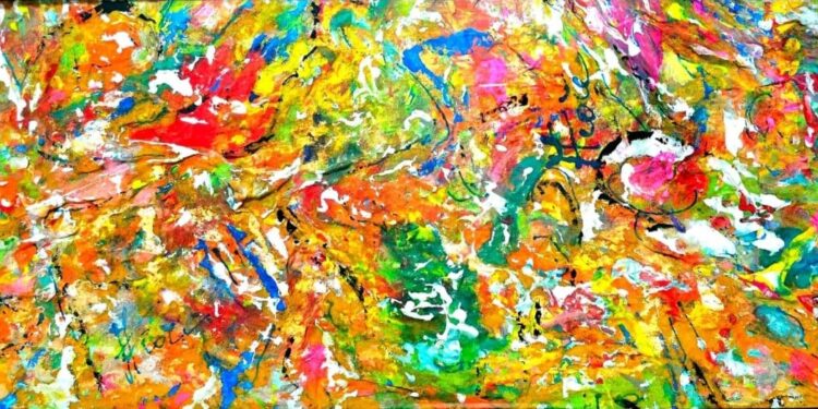 Il maestro di pittura Mattia Fiore dona una sua opera all’ASD Tennis Campiglione di Caivano