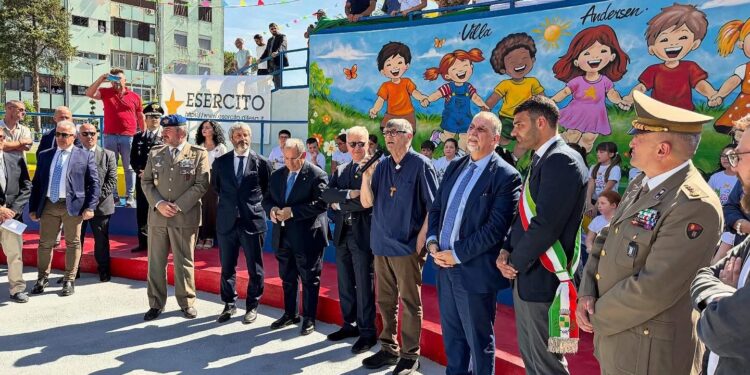 Caivano : Inaugurazione della Villa Andersen al Parco Verde