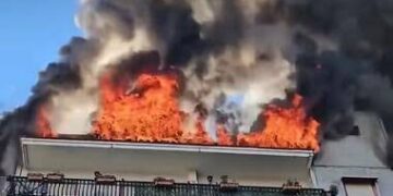 Melito : Incendio in una palazzina Erp , le cause da veriifcare
